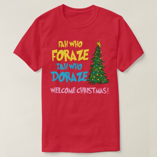 Welkomstkerstshirt T-shirt (Design voorkant)