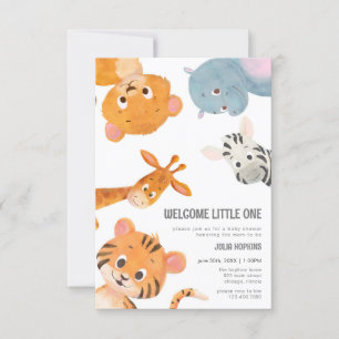 Welkomstkind van één baby Baby shower Invita Kaart