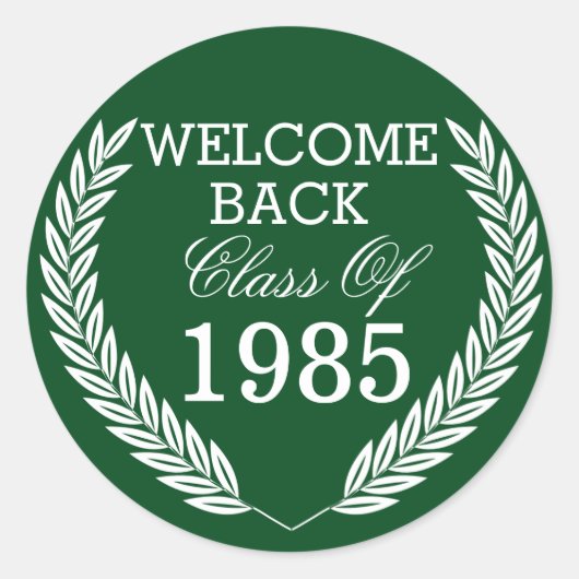 welkomstklasse van ronde sticker (Voorkant)