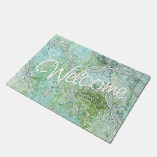 Welkomstklep van rotskant deurmat (Schuin)