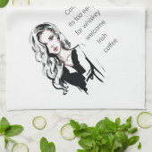 welkomstkoffie theedoek (Gevouwen)