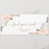 Welkomstkoptekst roze kalfskaart (Voorkant)