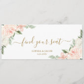 Welkomstkoptekst roze kalfskaart (Achterkant)