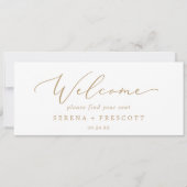 Welkomstkoptekst van de fijne Gold Hanging Seating (Voorkant)