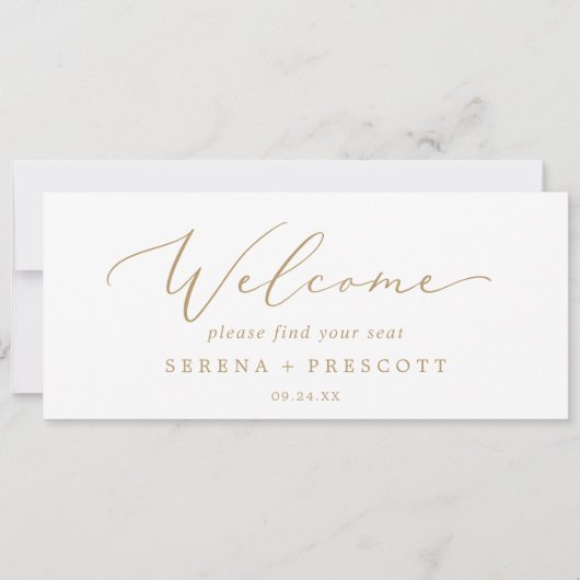 Welkomstkoptekst van de fijne Gold Hanging Seating (Voorkant)