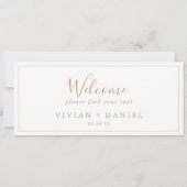 Welkomstkoptekst voor minimale Gold Hanging Seatin (Achterkant)