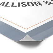 Welkomstkrab en pleister voor bruiloft poster (Hoek)