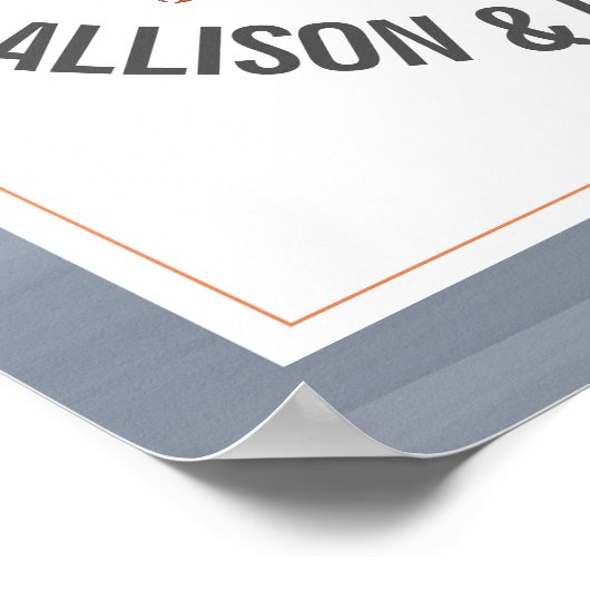 Welkomstkrab en pleister voor bruiloft poster (Hoek)