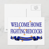 Welkomstkreeften voor thuisgevechten briefkaart (Voorkant / Achterkant)