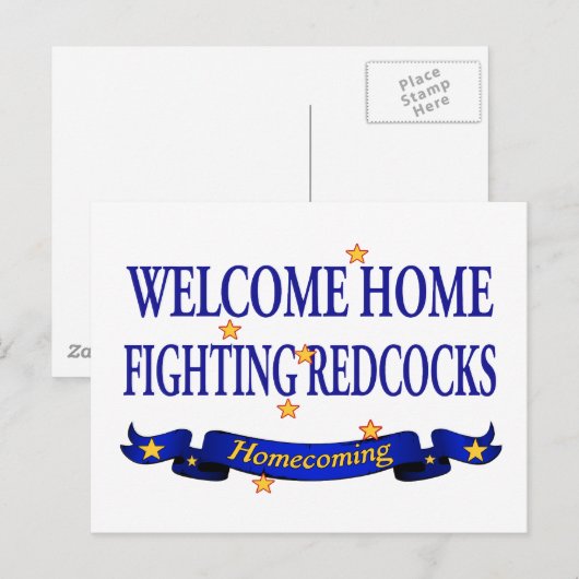 Welkomstkreeften voor thuisgevechten briefkaart (Voorkant / Achterkant)