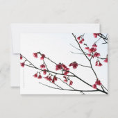 Welkomstlentdubbel geluk/bruiloft RSVP-kaart RSVP Kaartje (Achterkant)