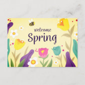 Welkomstlente-Floral Informatiekaartje (Achterkant)