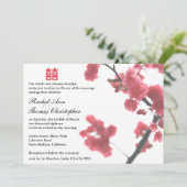 Welkomstlente Sachura Double Happiness Wedding© Kaart (Staand voorkant)