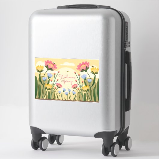 welkomstlentteken sticker (Koffer)