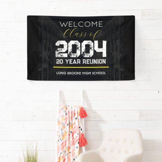 Welkomstles van 2004 20 jaar High School Reunion Spandoek (Insitu)