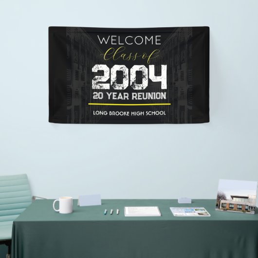 Welkomstles van 2004 20 jaar High School Reunion Spandoek (Beurs)