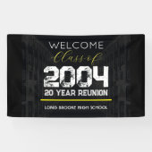 Welkomstles van 2004 20 jaar High School Reunion Spandoek (Horizontaal)