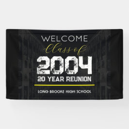 Welkomstles van 2004 20 jaar High School Reunion Spandoek