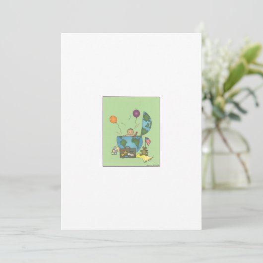 Welkomstmededeling Wereldadoptie Aankondiging (Staand voorkant)