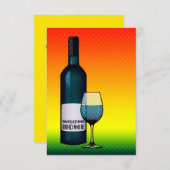 welkomstmeisjes kaart (Voorkant / Achterkant)