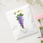 Welkomstmooie Wisteria Flowers Aangepaste naam Bedankzakje (Gezegeld)