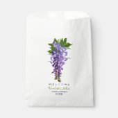 Welkomstmooie Wisteria Flowers Aangepaste naam Bedankzakje (Voorkant)