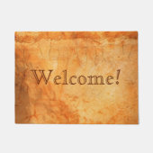 Welkomstmuur met een kleur op de terracotta deurmat (Voorkant)