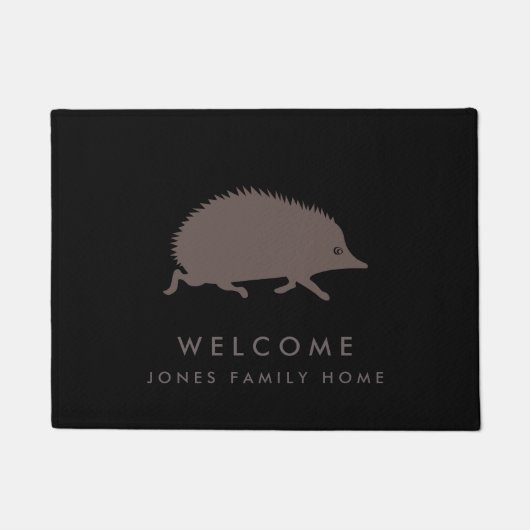 Welkomstnaam Egel Aangepaste reeks Deurmat (Voorkant)