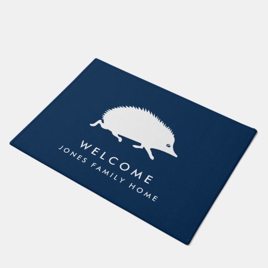 Welkomstnaam Egel Aangepaste reeks Deurmat (Schuin)