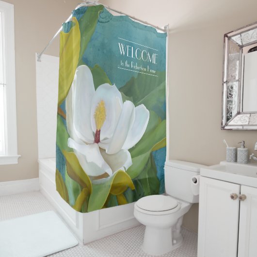 Welkomstnaam Magnolia Painant Elegant Bath Douchegordijn (In situ)