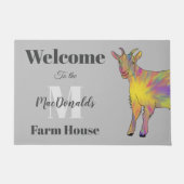 Welkomstnaam van geit deurmat (Voorkant)