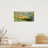 Welkomstnaam van meer House Persoonlijke familiena Poster (Keuken)