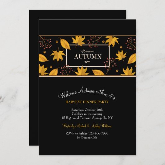 Welkomstnafelijke uitnodiging voor kanner Sable (Voorkant / Achterkant)