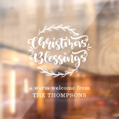 Welkomstnamen voor kerstinsnijdingen raamsticker (Vel 2)