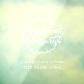 Welkomstnamen voor kerstinsnijdingen raamsticker (Vel 3)