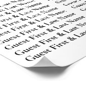 Welkomstnummeringskaart 20 20 tabelnummer poster (Hoek)