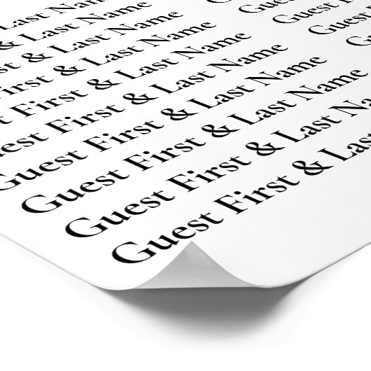 Welkomstnummeringskaart 20 20 tabelnummer poster (Hoek)