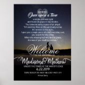 Welkomstonderteken voor bruiloft poster (Voorkant)