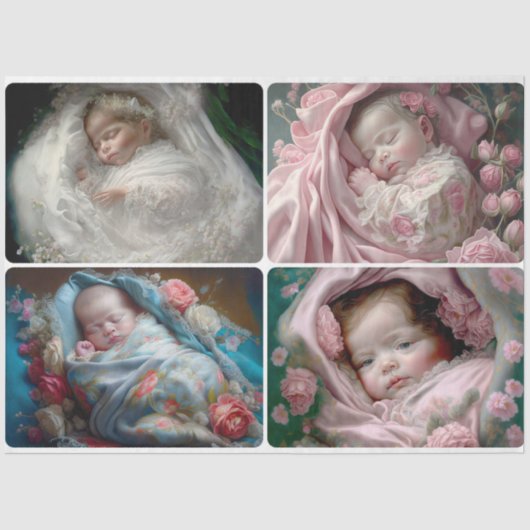 Welkomstpapier voor Baby Tissuepapier (Voorkant)