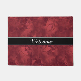  welkomstpatroon met rode doezelaar deurmat
