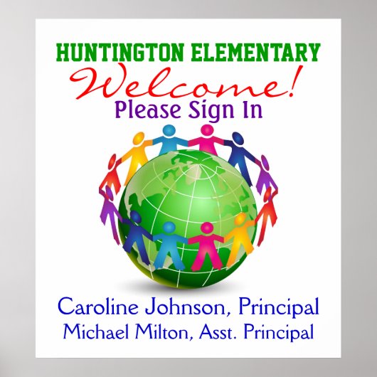 WelkomstPoster school Poster (Voorkant)