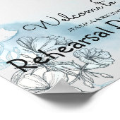 Welkomstposter voor het oefendiner in waterverf poster (Hoek)