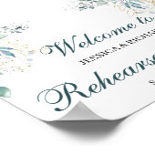 Welkomstposter voor Rehearsal Dinner Poster (Hoek)