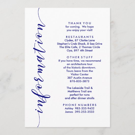 Welkomstreisroute voor marineverbinding en Kaart v (Achterkant)