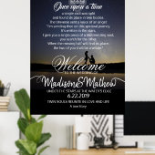 Welkomstscherm voor bruiloft poster (Thuiskantoor)
