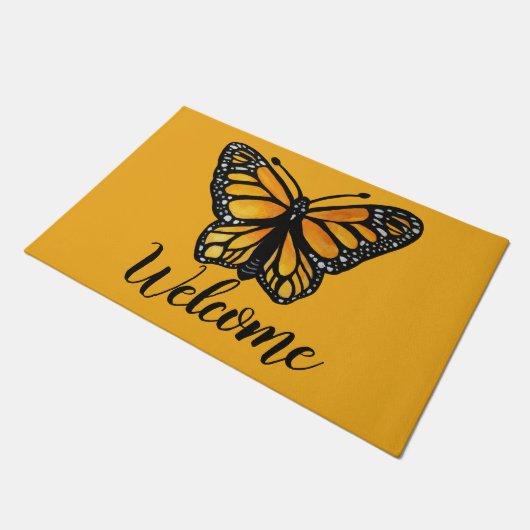 Welkomstschildering van de Waterverf van Monarch B Deurmat (Schuin)