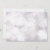 Welkomstscript Butterfly Blue Geboorteaankondiging Kaart (Achterkant)