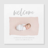 Welkomstscript geboorteaankondiging (Voorkant)