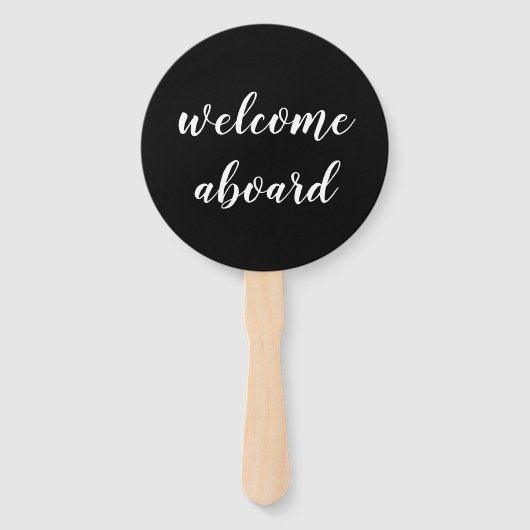 welkomstscript handwaaier (Voorkant)