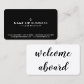 welkomstscript visitekaartje (Voorkant / Achterkant)